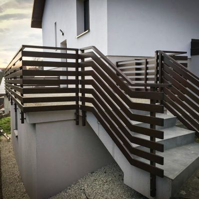 Nowoczesne aluminiowe balustrady