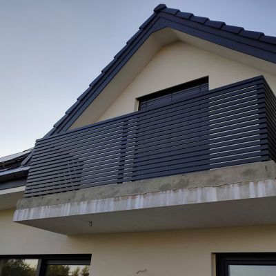 balustrada balkonowa aluminiowa kolor ral